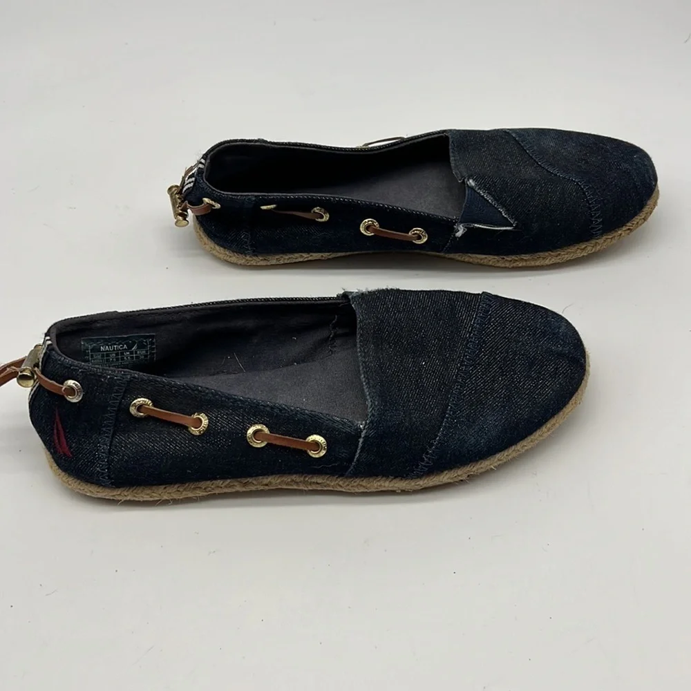 Nautica Blue Denim Espadrille size 7.5